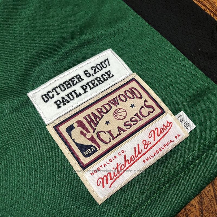 Maillot Boston Celtics Paul Pierce #34 Hardwood Classics Throwback 2007-08 Vert